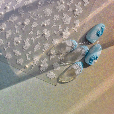 Pearl Love zelta sudraba ķēde augstas kvalitātes 5D kristāla dimanta nagu uzlīme nagu mākslas uzlīme dizaina manikīra rīks T-3112