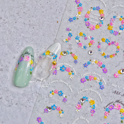 Pearl Love zelta sudraba ķēde augstas kvalitātes 5D kristāla dimanta nagu uzlīme nagu mākslas uzlīme dizaina manikīra rīks T-3112