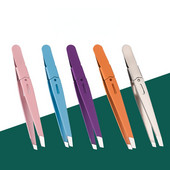 Pinceta za obrve Šarene dlake Ljepota Fine Hairs Puller od nehrđajućeg čelika Kose kopče za obrve Alati za uklanjanje šminke