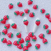 10 buc. Decorații de artă pentru unghii cu fructe din rășină Kawaii 3D Cireș roșu dulce, căpșuni, pepene verde, brelocuri pentru unghii, accesorii, apăsați pe unghii