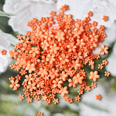 100 komada šarenih akrilnih cvjetnih privjesaka za nokte 3D cvjetni ukrasi od smole za nokte Cvjetići za nokte sa kamenčićima Nakit za manikuru