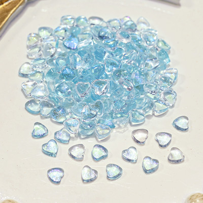 100 komada šarenih akrilnih cvjetnih privjesaka za nokte 3D cvjetni ukrasi od smole za nokte Cvjetići za nokte sa kamenčićima Nakit za manikuru