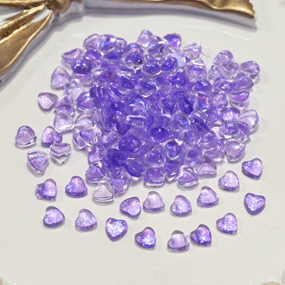 100 komada šarenih akrilnih cvjetnih privjesaka za nokte 3D cvjetni ukrasi od smole za nokte Cvjetići za nokte sa kamenčićima Nakit za manikuru