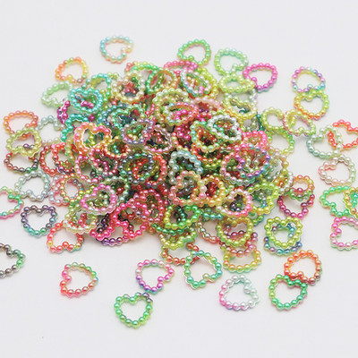 100 komada šarenih akrilnih cvjetnih privjesaka za nokte 3D cvjetni ukrasi od smole za nokte Cvjetići za nokte sa kamenčićima Nakit za manikuru