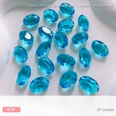 10 gab. Lieli ovāli nagu kristāla rotaslietas ar smailu dibenu, burvīgi dimanta rotājumi. Luksusa augstas caurspīdīguma manikīra rotājumi