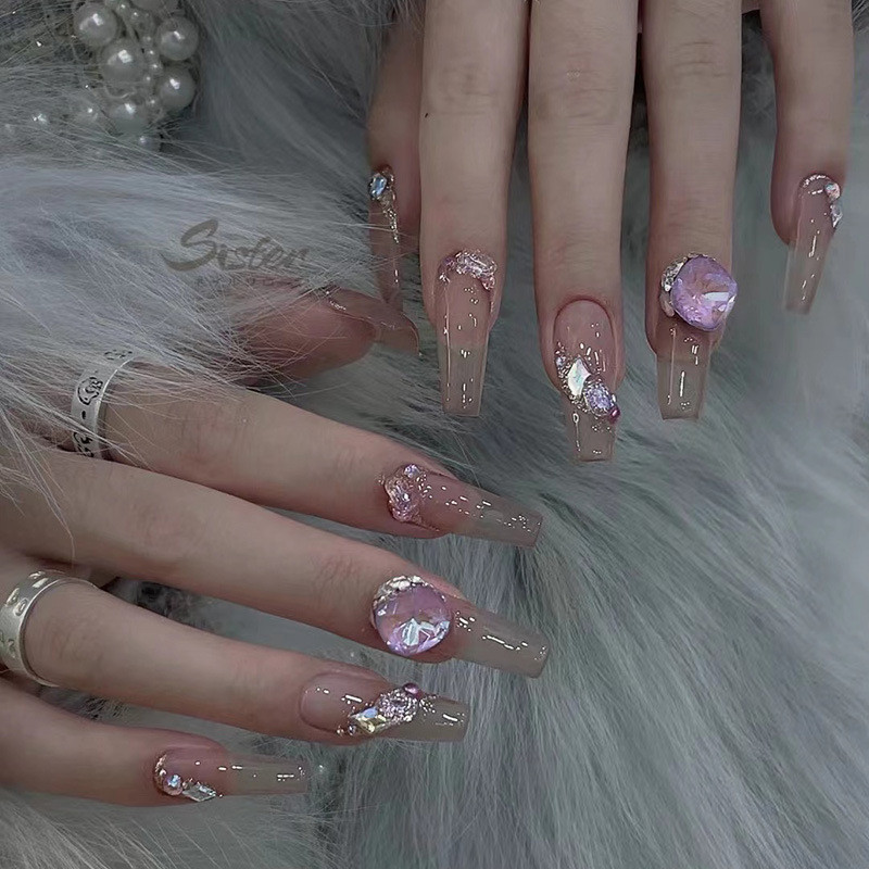 50Pcs/Lot Multi-Shapes Nail Art Svjetlucavi kamenčići Sjajno staklo sa zašiljenom stražnjom stranom DIY Dragulji Kamenje za Nail Art 3D Dodaci Privjesci