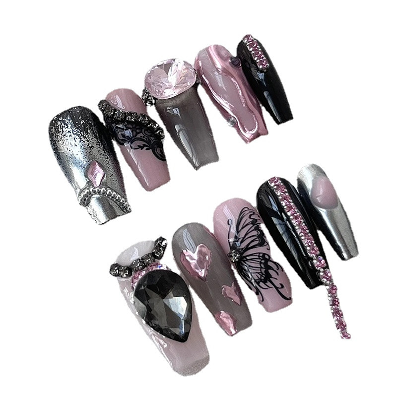 50Pcs/Lot Multi-Shapes Nail Art Svjetlucavi kamenčići Sjajno staklo sa zašiljenom stražnjom stranom DIY Dragulji Kamenje za Nail Art 3D Dodaci Privjesci