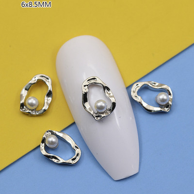 10GAB Luksusa sakausējuma nagu mākslas planēta Rhinestone piekariņi Nagi dekorēšanas piederumi Planet Cross Juvelierizstrādājumu aksesuāri Manikīra daļas