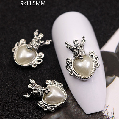 10GAB Luksusa sakausējuma nagu mākslas planēta Rhinestone piekariņi Nagi dekorēšanas piederumi Planet Cross Juvelierizstrādājumu aksesuāri Manikīra daļas