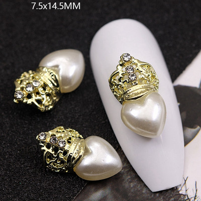 10GAB Luksusa sakausējuma nagu mākslas planēta Rhinestone piekariņi Nagi dekorēšanas piederumi Planet Cross Juvelierizstrādājumu aksesuāri Manikīra daļas