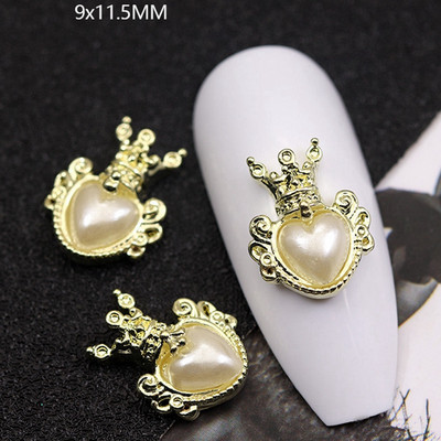 10GAB Luksusa sakausējuma nagu mākslas planēta Rhinestone piekariņi Nagi dekorēšanas piederumi Planet Cross Juvelierizstrādājumu aksesuāri Manikīra daļas