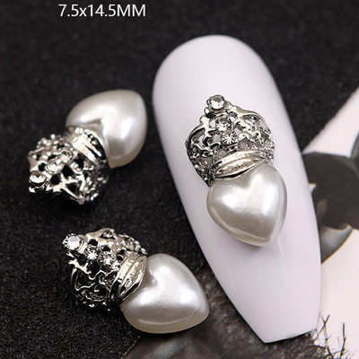 10GAB Luksusa sakausējuma nagu mākslas planēta Rhinestone piekariņi Nagi dekorēšanas piederumi Planet Cross Juvelierizstrādājumu aksesuāri Manikīra daļas