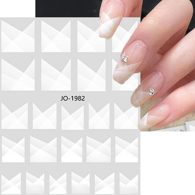 3D nagu mākslas uzlīmes zelta viļņu līnija marmora zila ģeometrija abstrakti ziedi nagu mākslas slīdņi uzlīmes folijas manikīra dekorācijas