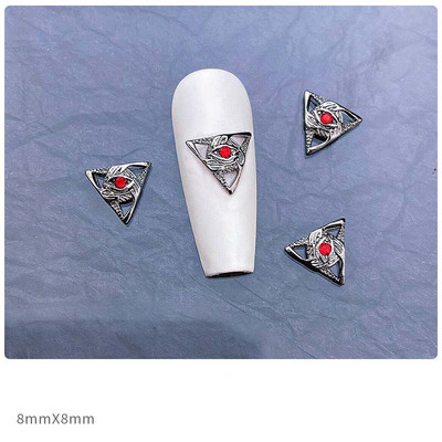 10Gb Gothic Punk Style Nagu mākslas piekariņi 3D Sirds Krusta Helovīna Galvaskauss Mīlestības Ķēdes Kulonu Dizaina Nagu dekorēšanas Aksesuāri