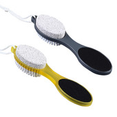 4 in 1 Feet Pediküüri tööriistad Metallist viil jalapuhastushari pimsskivi surnud naha eemaldaja jalahooldusvahendile Kodukuivad pragunenud mehed