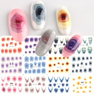 Tulpes Ziedi Ūdens Nagu uzlīmes Lapu pārnēsāšanas nagu uzlīmes Pavasara Vasaras Dekorācijas Sniegpulkstenītes Ūdenszīmes Slīdnis LEBBN2269-2280