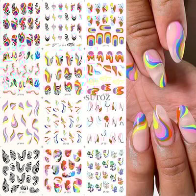 Tulpes Ziedi Ūdens Nagu uzlīmes Lapu pārnēsāšanas nagu uzlīmes Pavasara Vasaras Dekorācijas Sniegpulkstenītes Ūdenszīmes Slīdnis LEBBN2269-2280