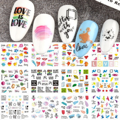 Tulpes Ziedi Ūdens Nagu uzlīmes Lapu pārnēsāšanas nagu uzlīmes Pavasara Vasaras Dekorācijas Sniegpulkstenītes Ūdenszīmes Slīdnis LEBBN2269-2280