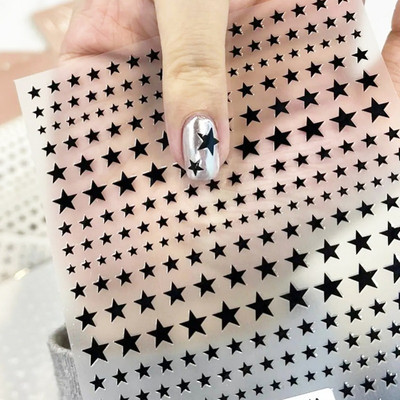 Nagu mākslas uzlīme Y2K Satr Pentagram/Cross Stars Nail Design Pašlīmējoša Sieviešu Meiteņu Luksusa Manikīra Dekorācija