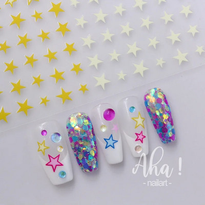 Nagu mākslas uzlīme Y2K Satr Pentagram/Cross Stars Nail Design Pašlīmējoša Sieviešu Meiteņu Luksusa Manikīra Dekorācija