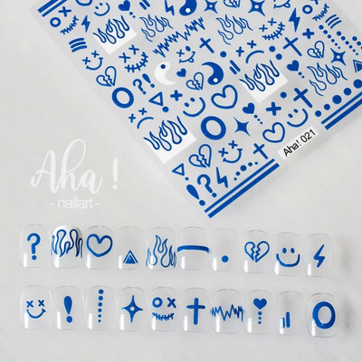 Nagu mākslas uzlīme Y2K Satr Pentagram/Cross Stars Nail Design Pašlīmējoša Sieviešu Meiteņu Luksusa Manikīra Dekorācija