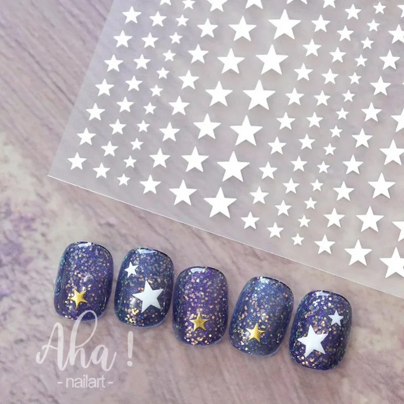 Nagu mākslas uzlīme Y2K Satr Pentagram/Cross Stars Nail Design Pašlīmējoša Sieviešu Meiteņu Luksusa Manikīra Dekorācija
