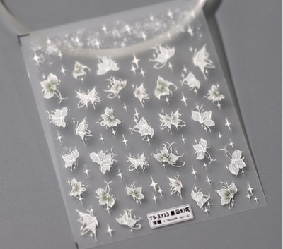 1 ks 3D kreslené dúhové nálepky na nechty, módne kawaii dizzy púdrové lícenky, lepidlo na prenos, dekorácie na nechty, slidery, DIY