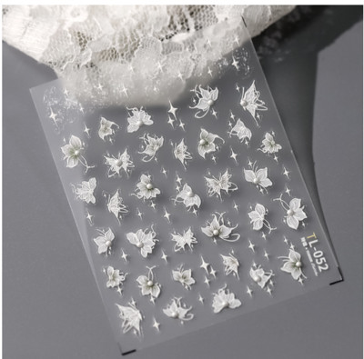 1 ks 3D kreslené dúhové nálepky na nechty, módne kawaii dizzy púdrové lícenky, lepidlo na prenos, dekorácie na nechty, slidery, DIY