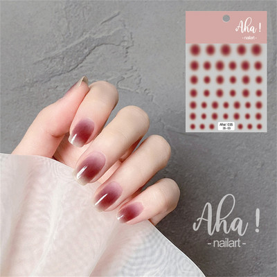 1 ks 3D kreslené dúhové nálepky na nechty, módne kawaii dizzy púdrové lícenky, lepidlo na prenos, dekorácie na nechty, slidery, DIY