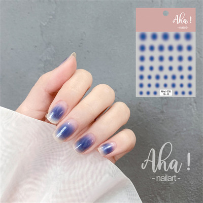 1 ks 3D kreslené dúhové nálepky na nechty, módne kawaii dizzy púdrové lícenky, lepidlo na prenos, dekorácie na nechty, slidery, DIY