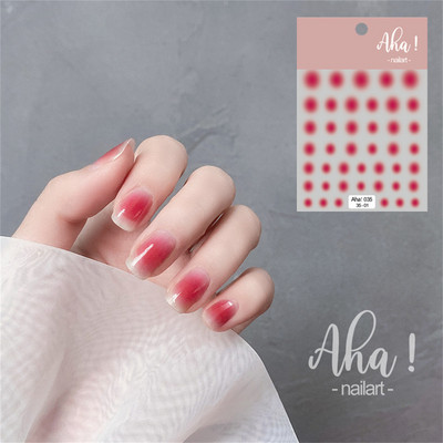 1 ks 3D kreslené dúhové nálepky na nechty, módne kawaii dizzy púdrové lícenky, lepidlo na prenos, dekorácie na nechty, slidery, DIY