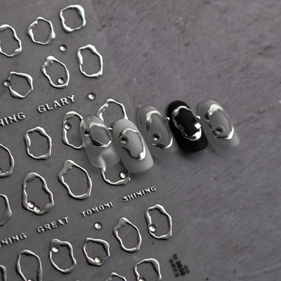 1 ks 3D kreslené dúhové nálepky na nechty, módne kawaii dizzy púdrové lícenky, lepidlo na prenos, dekorácie na nechty, slidery, DIY