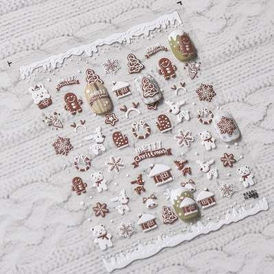 1 ks 3D kreslené dúhové nálepky na nechty, módne kawaii dizzy púdrové lícenky, lepidlo na prenos, dekorácie na nechty, slidery, DIY