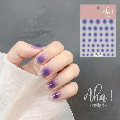 1 ks 3D kreslené dúhové nálepky na nechty, módne kawaii dizzy púdrové lícenky, lepidlo na prenos, dekorácie na nechty, slidery, DIY