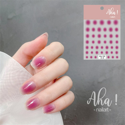 1 ks 3D kreslené dúhové nálepky na nechty, módne kawaii dizzy púdrové lícenky, lepidlo na prenos, dekorácie na nechty, slidery, DIY