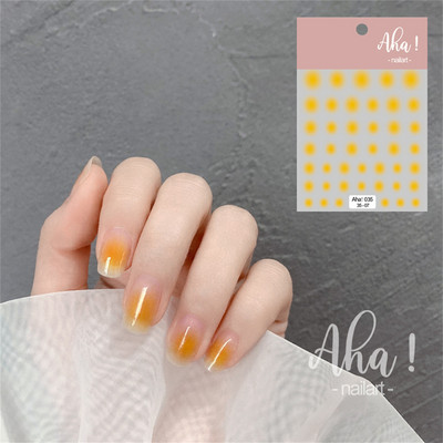 1 ks 3D kreslené dúhové nálepky na nechty, módne kawaii dizzy púdrové lícenky, lepidlo na prenos, dekorácie na nechty, slidery, DIY