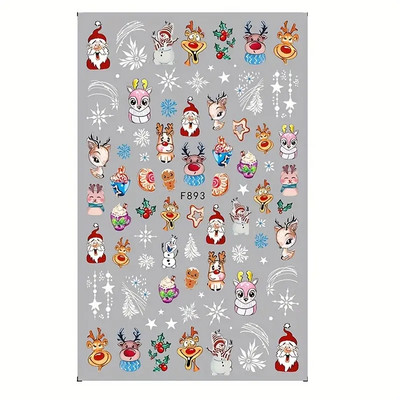 1 ks 3D kreslené dúhové nálepky na nechty, módne kawaii dizzy púdrové lícenky, lepidlo na prenos, dekorácie na nechty, slidery, DIY