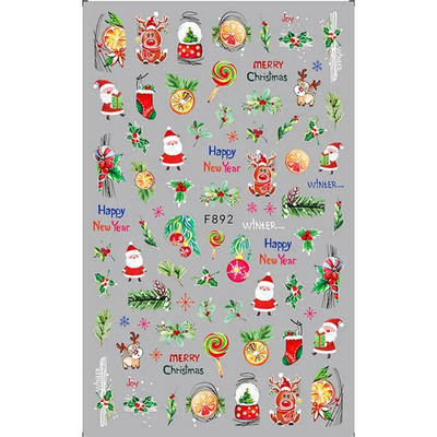 1 ks 3D kreslené dúhové nálepky na nechty, módne kawaii dizzy púdrové lícenky, lepidlo na prenos, dekorácie na nechty, slidery, DIY