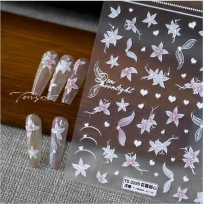 1 ks 3D kreslené dúhové nálepky na nechty, módne kawaii dizzy púdrové lícenky, lepidlo na prenos, dekorácie na nechty, slidery, DIY