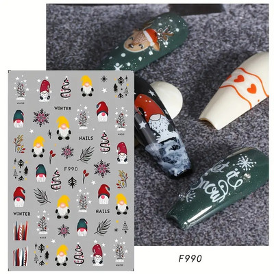 1 ks 3D kreslené dúhové nálepky na nechty, módne kawaii dizzy púdrové lícenky, lepidlo na prenos, dekorácie na nechty, slidery, DIY