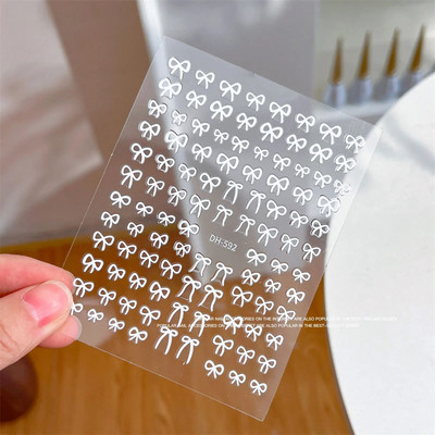 1 ks 3D kreslené dúhové nálepky na nechty, módne kawaii dizzy púdrové lícenky, lepidlo na prenos, dekorácie na nechty, slidery, DIY