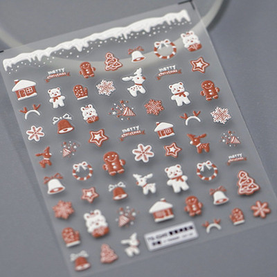 1 ks 3D kreslené dúhové nálepky na nechty, módne kawaii dizzy púdrové lícenky, lepidlo na prenos, dekorácie na nechty, slidery, DIY