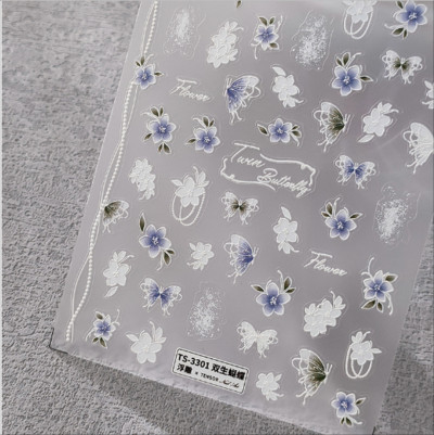 1 ks 3D kreslené dúhové nálepky na nechty, módne kawaii dizzy púdrové lícenky, lepidlo na prenos, dekorácie na nechty, slidery, DIY