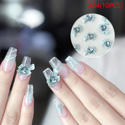 5Pcs 3D Mini Metalni šarm za nokte Retro križni oblik spajalice Nail Art Decoration DIY Punk pribor za nokte Tri boje