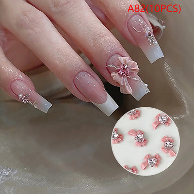 5Pcs 3D Mini Metalni šarm za nokte Retro križni oblik spajalice Nail Art Decoration DIY Punk pribor za nokte Tri boje