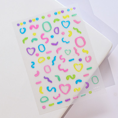 Komplekts 3D Stars Nails Art uzlīmes Zelta/Sudraba/Rožu zelta uzlīmes Pašlīmējošās Hologrāfiskās Lāzerzvaigznes uzlīmes Manikīra piederumi