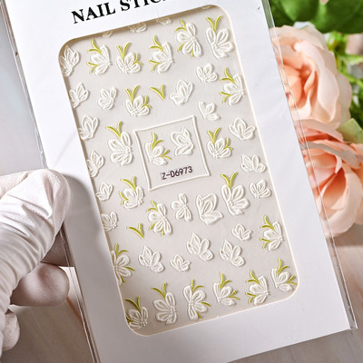 Komplekts 3D Stars Nails Art uzlīmes Zelta/Sudraba/Rožu zelta uzlīmes Pašlīmējošās Hologrāfiskās Lāzerzvaigznes uzlīmes Manikīra piederumi