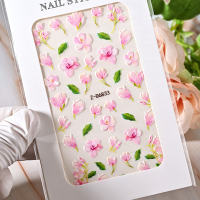 Komplekts 3D Stars Nails Art uzlīmes Zelta/Sudraba/Rožu zelta uzlīmes Pašlīmējošās Hologrāfiskās Lāzerzvaigznes uzlīmes Manikīra piederumi