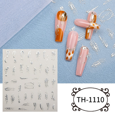 3D αυτοκόλλητα νυχιών Heart Love Lip Flower Αυτοκόλλητα Sliders Διακόσμηση νυχιών για την Ημέρα του Αγίου Βαλεντίνου Αξεσουάρ μανικιούρTRCJ