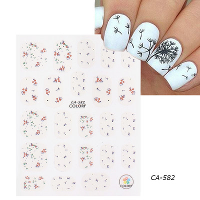 3D αυτοκόλλητα νυχιών Heart Love Lip Flower Αυτοκόλλητα Sliders Διακόσμηση νυχιών για την Ημέρα του Αγίου Βαλεντίνου Αξεσουάρ μανικιούρTRCJ